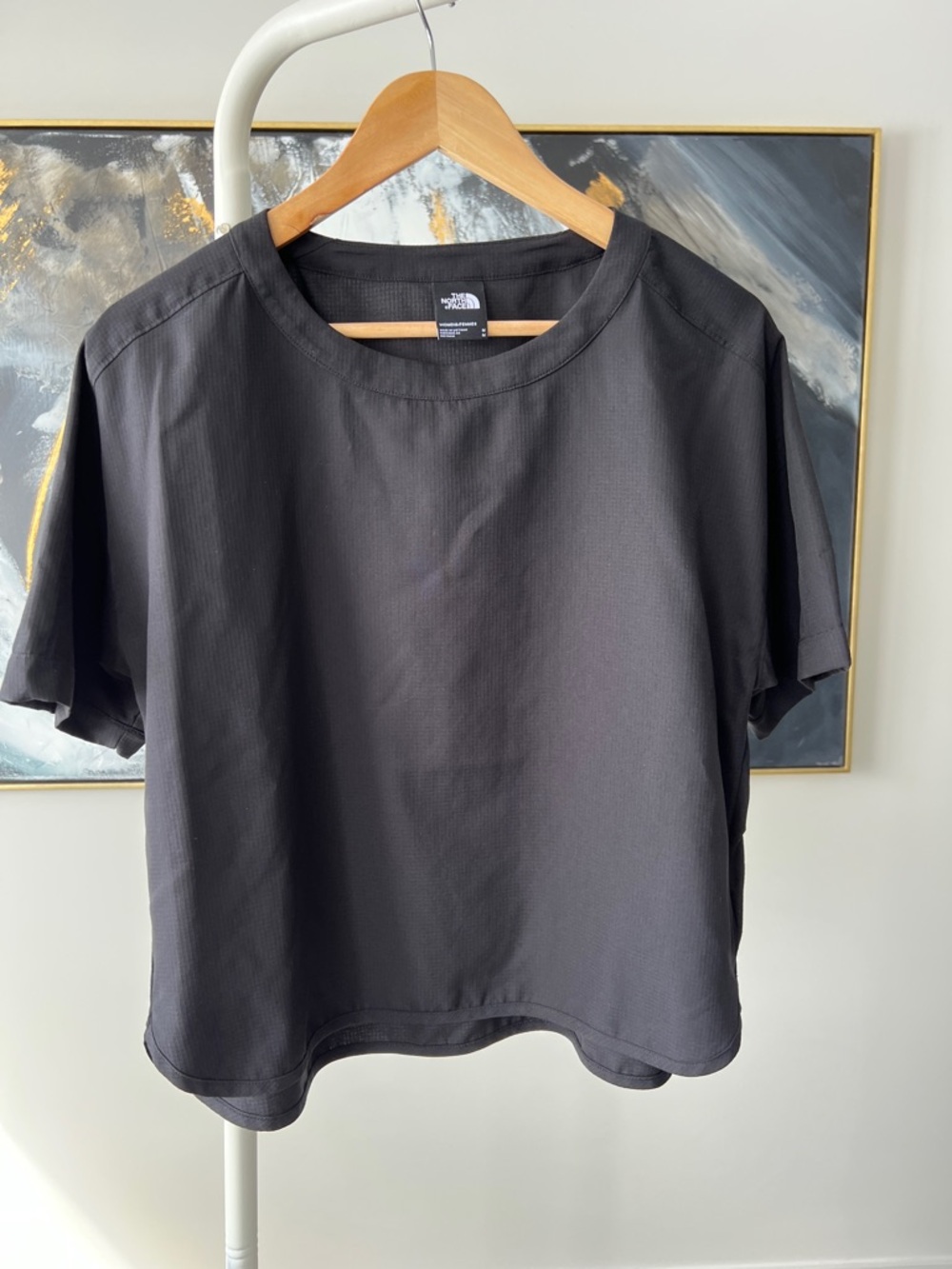 The North Face Women's Black Short-Sleeve Boxy Tee